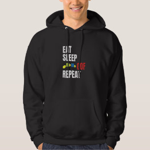 Eat Sleep Oof Repeat Meme Gamers Idea Hoodie