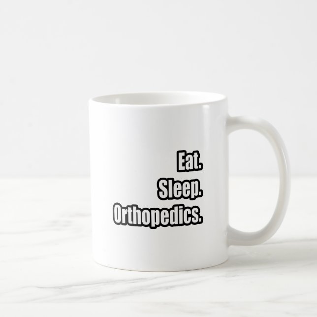 Eat. Sleep. Orthopaedics. Coffee Mug (Right)