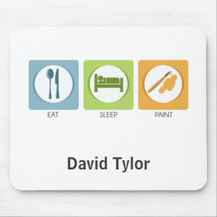 Eat Sleep Paint Mouse Mat
