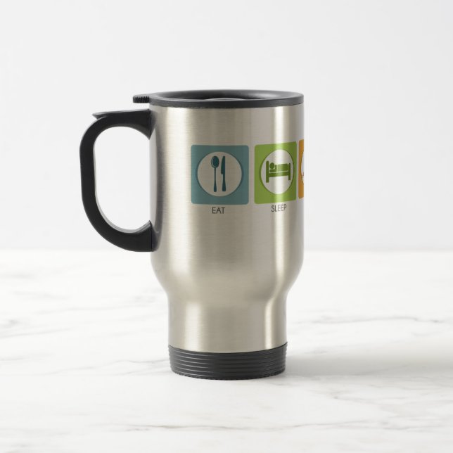 Eat Sleep Paint Travel Mug (Left)
