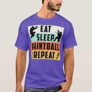 Eat Sleep Paintball Repeat Softair Sports Lover T-Shirt