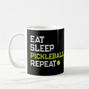 Eat Sleep Pickleball Repeat Funny  Coffee Mug