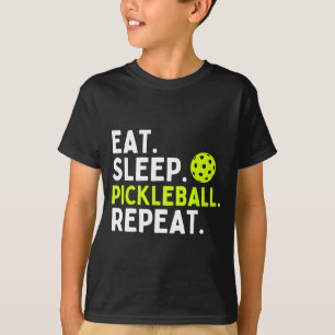 Eat sleep pickleball repeat funny pickleball lover T-Shirt