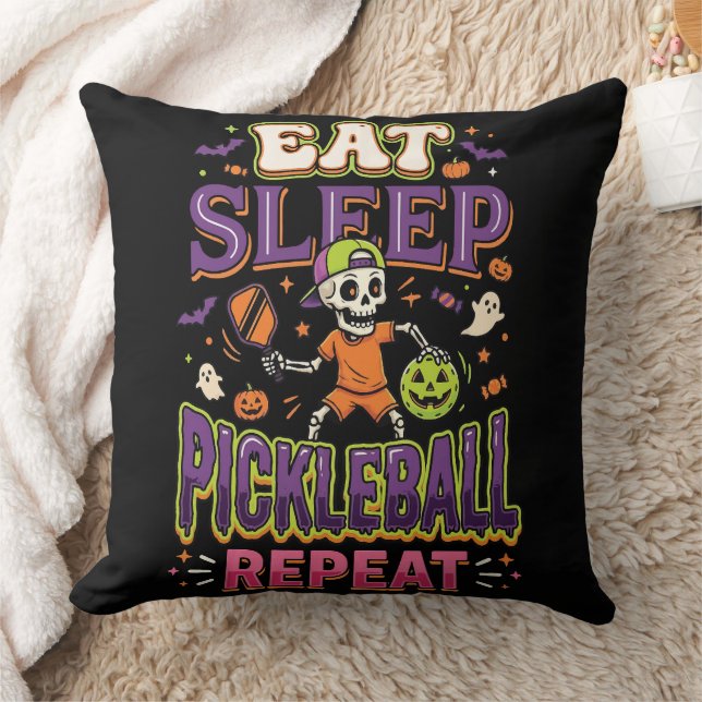 Eat Sleep Pickleball Repeat Pickleball Cushion (Blanket)