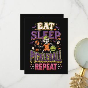 Eat Sleep Pickleball Repeat Pickleball Thank You Card