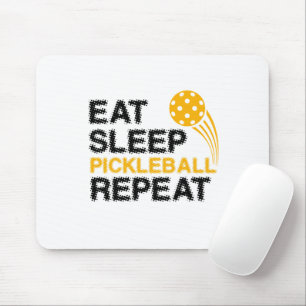 Eat Sleep Pickleball Repeat Player Funny Mouse Mat