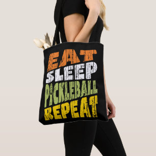 Eat Sleep Pickleball Repeat Tote Bag