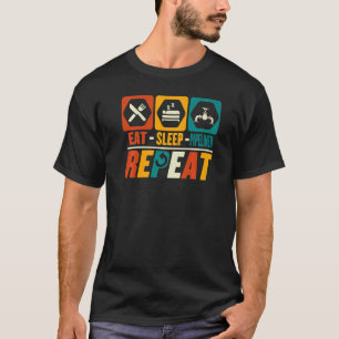Eat Sleep Pipeliner Repeat Pipefitter Pipefitting T-Shirt