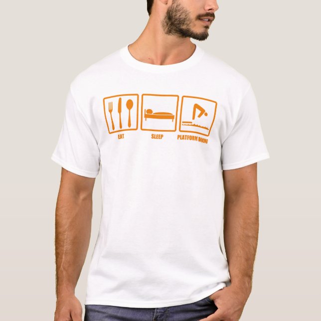 Eat Sleep Platform Diving T-Shirt (Front)