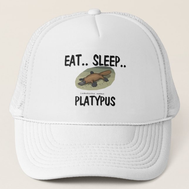 Eat Sleep PLATYPUS Trucker Hat (Front)