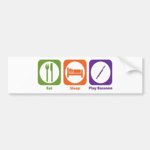 Eat Sleep Play Bassoon Bumper Sticker
