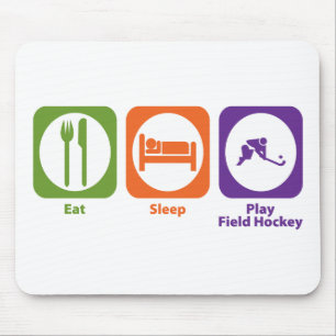 Eat Sleep Play Field Hockey Mouse Mat