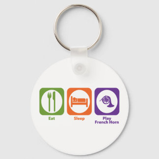Eat Sleep Play French Horn Key Ring