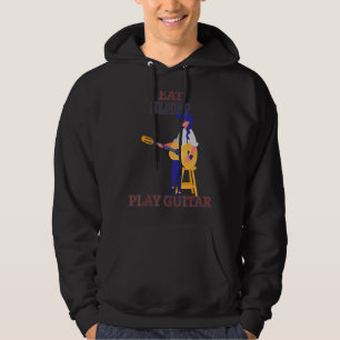 Eat Sleep Play Guitar Sarcasm Hoodie