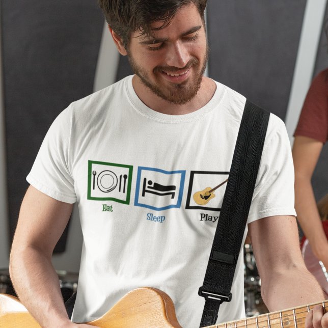 Eat Sleep Play Guitar T-Shirt (Creator Uploaded)