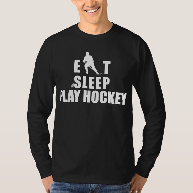 Eat Sleep Play Hockey T-Shirt (Front)