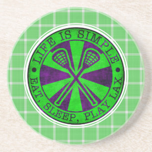 Eat, Sleep, Play Lacrosse Stone Coaster