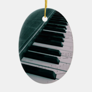 Eat Sleep Play (Piano) Ceramic Tree Decoration