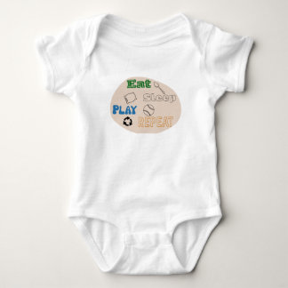 Eat Sleep Play Repeat Baby Bodysuit