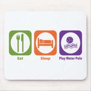 Eat Sleep Play Water Polo Mouse Mat