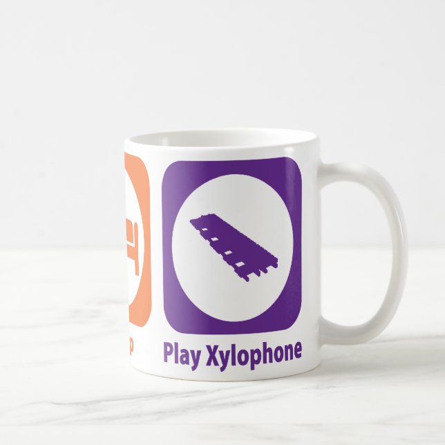 Eat Sleep Play Xylophone Coffee Mug (Right)