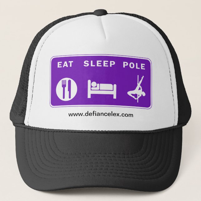 Eat Sleep Pole Trucker Hat (Front)