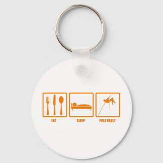 Eat Sleep Pole Vault Key Ring