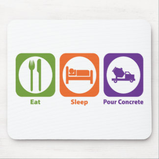 Eat Sleep Pour Concrete Mouse Mat