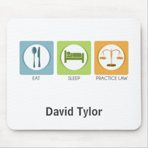 Eat sleep, practice law mouse mat