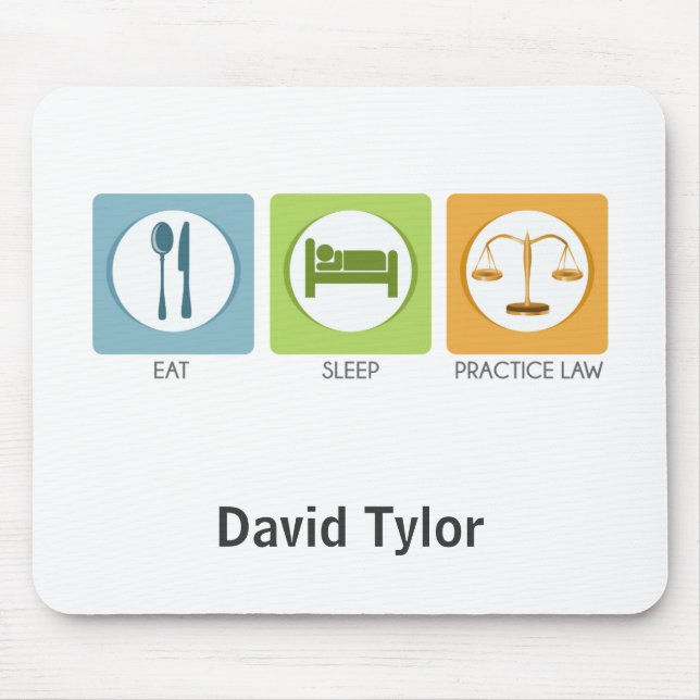 Eat sleep, practice law mouse mat (Front)