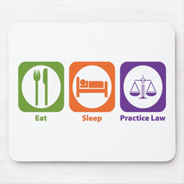 Eat Sleep Practice Law Mouse Mat (Front)