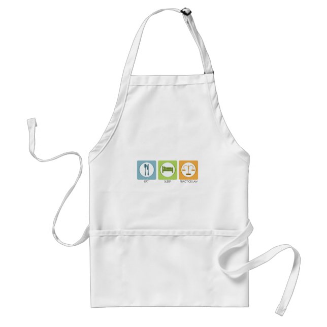 Eat sleep, practice law standard apron (Front)