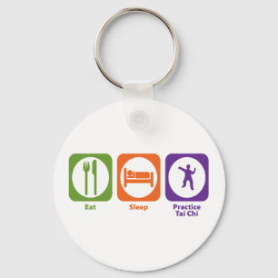 Eat Sleep Practice Tai Chi Key Ring