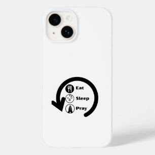 eat sleep pray repeat Case-Mate iPhone 14 case
