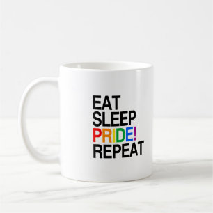 Eat Sleep Pride Repeat Coffee Mug