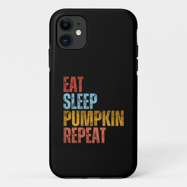 EAT SLEEP PUMPKIN REPEAT Case-Mate iPhone CASE (Back)