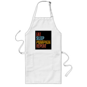 EAT SLEEP PUMPKIN REPEAT LONG APRON