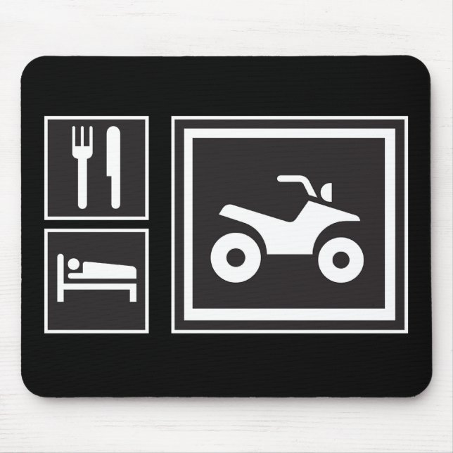 Eat Sleep QUAD! Mouse Mat (Front)
