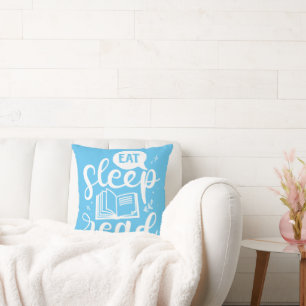 Eat Sleep Read Book Lover Cushion