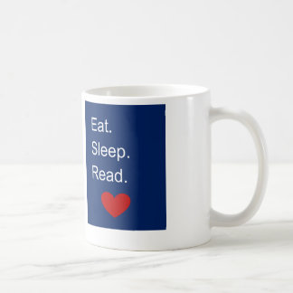 Eat Sleep Read mug