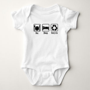 Eat Sleep Recycle Baby Bodysuit