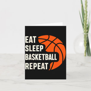 Eat Sleep Repeat Basball Card