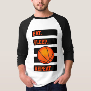 Eat.Sleep.🏀.Repeat. Basketball lover's T-Shirt