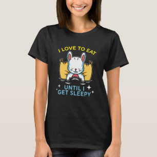eat sleep repeat cute dreaming Bunny T-Shirt