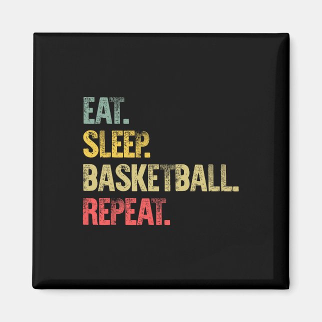 Eat Sleep Repeat Shirt Eat Sleep Sketll Repeat  Magnet (Front)