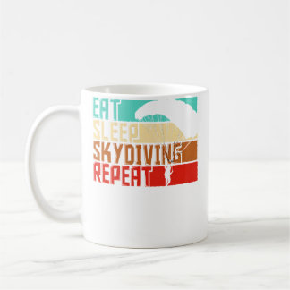 Eat Sleep Repeat Skydiving Coffee Mug