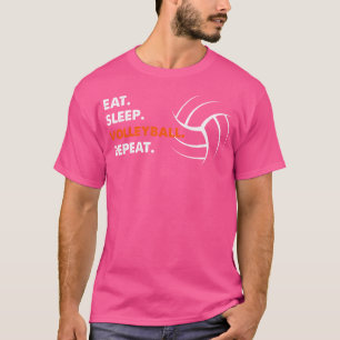 Eat Sleep Repeat Volleyball Tshirt For Boys Kids Y