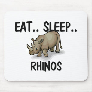 Eat Sleep RHINOS Mouse Mat