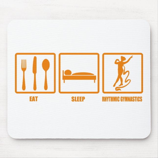 Eat Sleep Rhythmic Gymnastics Mouse Mat (Front)