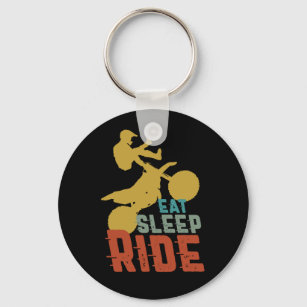 Eat Sleep Ride Dirt Bike Motorcycle Extreme Sport Key Ring
